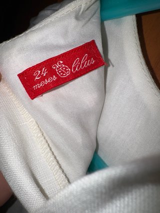 Vestido Ceremonia Lilus Blanco 24 meses