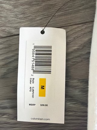 Pantalón Calvin Klein Jeans Jogger Blanco Talla M