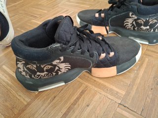 Zapatillas Nike Lebron witness 8  negro y apricot.