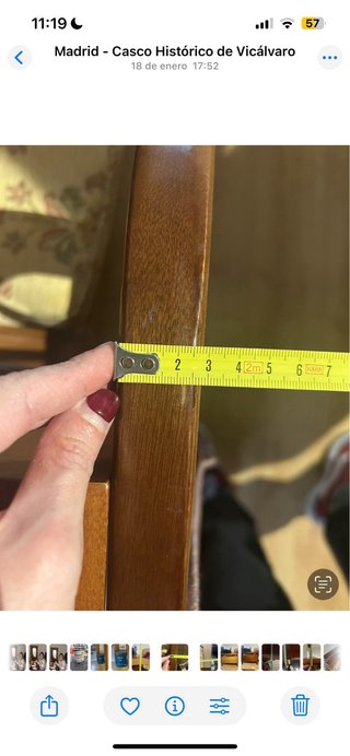 Cabecero cama individual madera
