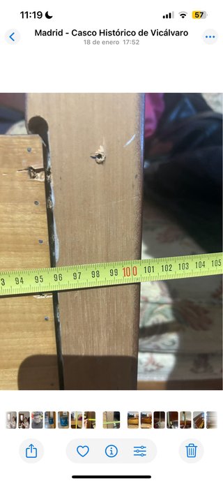 Cabecero cama individual madera