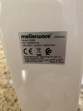 Emisor Térmico Mellerware 1200W Wifi