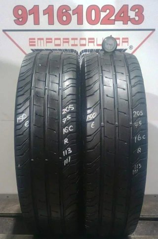 205 75 16C R CONTINENTAL RUEDA AL 90% VIDA UTIL