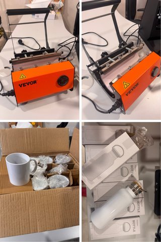Prensa Térmica VEVOR Sublimación Tazas/Botellas