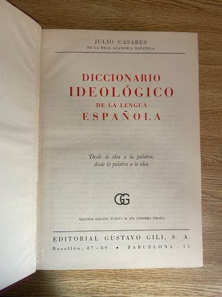Diccionario ideológico de la Lengua Española