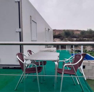 Casa contenedor con ruedas
