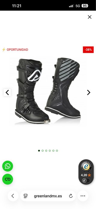 Botas Acerbis Motocross Enduro Talla