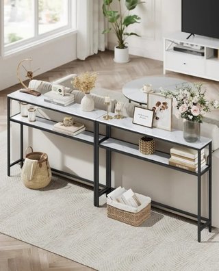 Mesa de Consola auxiliar de 2 Niveles VASAGLE