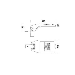 Lampione Stradale Disano 3275 Mini Stelvio LED