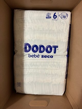 Pañales Dodot Bebé Seco Talla 6 (70 uds)