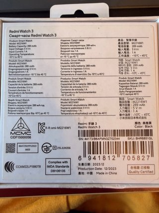 Xiaomi Redmi Watch 3 Negro