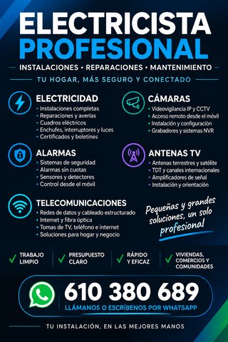 Electricista Profesional: Instalaciones y Reparaci