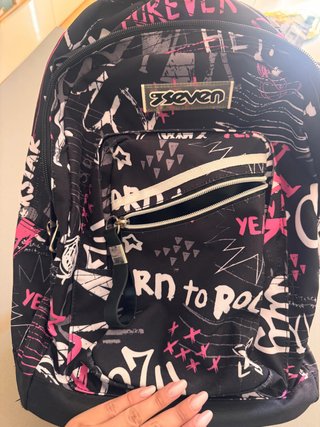 Zaino Seven ragazza tre zip porta borraccia
