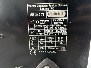 Soldador Hilo Cemont MIG/MAG MS 2400T