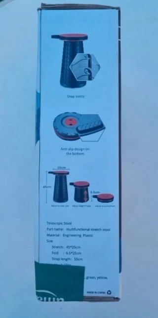 Banco telescópico plegable