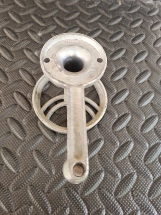 Appendiabiti in alluminio argento anni 40