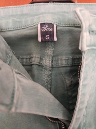 Pantalón vaquero turquesa