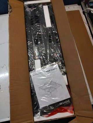 Marco Cama Doble Metal 135x190 Negro Tinta VASAGLE RMB136B01 (Estructura Cama)
