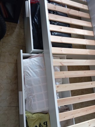 Cama individual con colchón