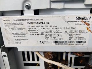 Caldera Vaillant Gas Natural Blanca