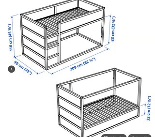 Estructura Cama Kura IKEA Reversible