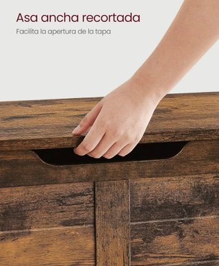 VASAGLE Puff Almacenaje Banco Zapatero