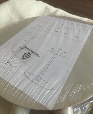 Mesa auxiliar industrial blanca