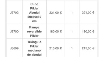 Conjunto PiklerJugaia Abedul Cubo, triangulo,rampa