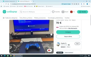 Consola Sony PS4 Negra