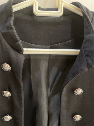 Chaqueta militar negra