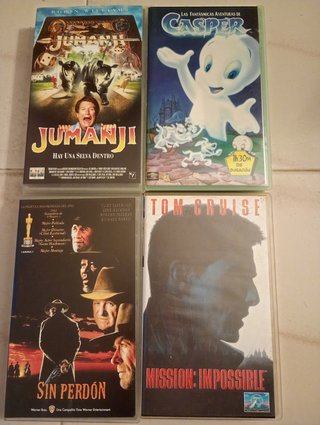 Lote 19 Películas VHS Infantiles y Acción