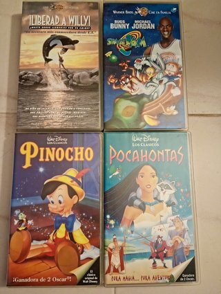Lote 19 Películas VHS Infantiles y Acción