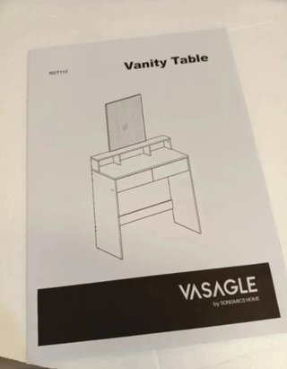 VASAGLE KAILYN Tocador Mesa de Maquillaje