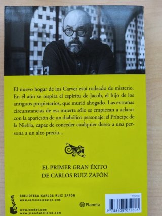 Libro: El príncipe de la niebla Carlos Ruiz Zafón