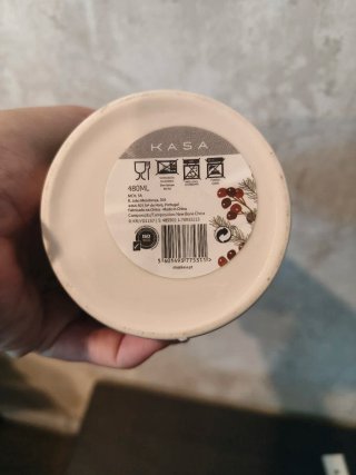 Caneca de Natal Porcelana Verde Estampa de Natal