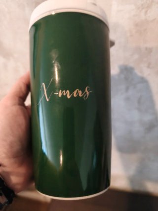 Caneca de Natal Porcelana Verde Estampa de Natal
