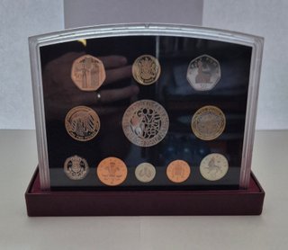 U.K. Proof Set Coin Collection 2003 con COA.  FDC.