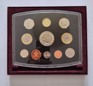 U.K. Proof Set Coin Collection 2003 con COA.  FDC.