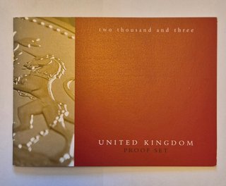 U.K. Proof Set Coin Collection 2003 con COA.  FDC.