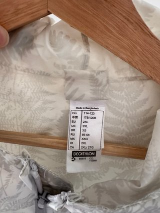 Chubasquero Quechua estampado de mujer - Talla 2XL