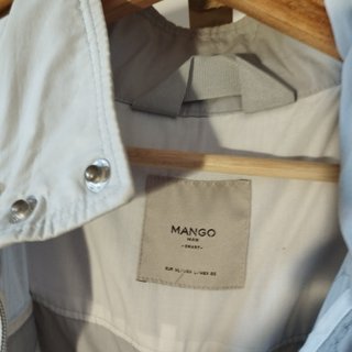 Parka Mango Talla XL Gris