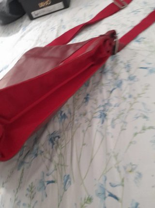 Tracolla Piquadro Rossa Pelle