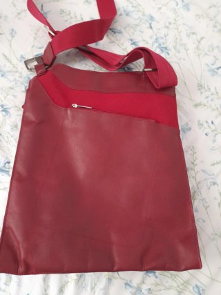 Tracolla Piquadro Rossa Pelle