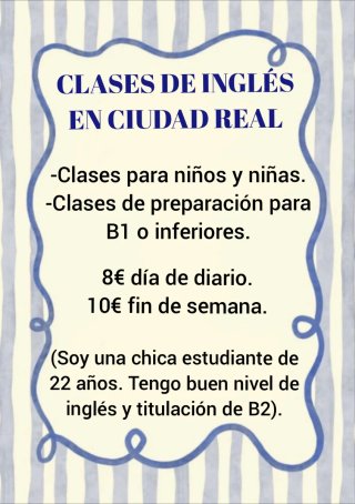 Clases de inglés en Ciudad Real