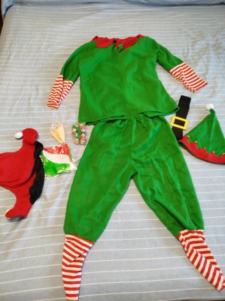 Disfraz de Elfo Navideño Talla 140cm