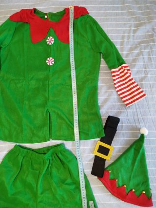 Disfraz de Elfo Navideño Talla 140cm