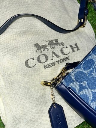 Bolso Coach Monogram Denim Azul
