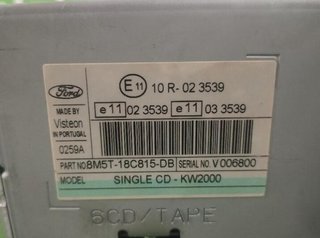 Sistema audio radio ford 118666 8m5t18c815db c-max