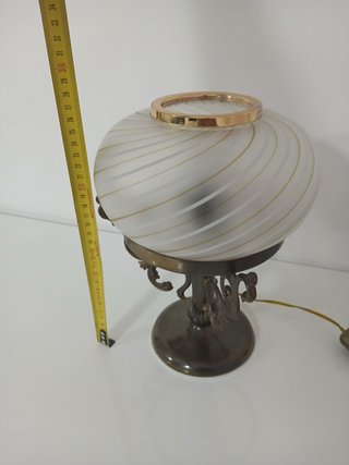 Lampada vintage stile Liberty vetro satinato