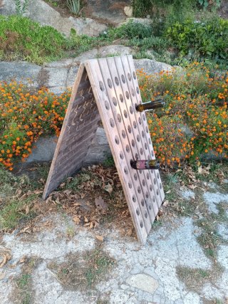 Botellero de madera para vino